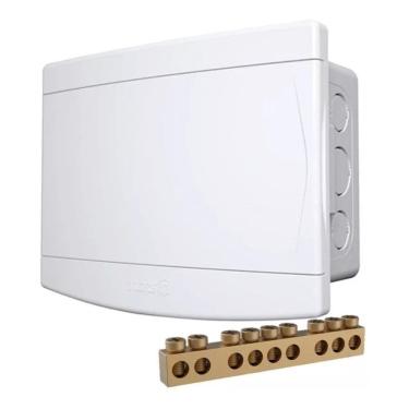 Imagem de Quadro de Distribuição com Barramento Neutro e Terra