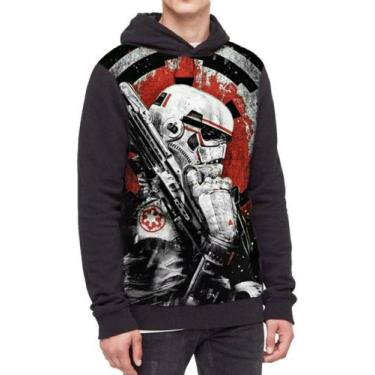 Imagem de Moletom Com Capuz Star Wars Ref:222 - smoke, Preto, GG
