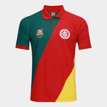 Imagem de Camisa Polo Internacional Colorado - Oldoni Sports, Vermelho, Verde, P