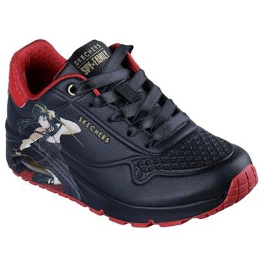 Imagem de Skechers Tênis feminino Uno-Spy Family Air, Preto/vermelho, 39