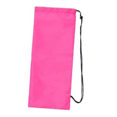 Imagem de IEUDNS Bolsa protetora para raquete de badminton, organizador à prova de poeira, presente para armazenamento de raquete de tênis, transporte para iniciantes, Rosa Vermelha 63x23cm