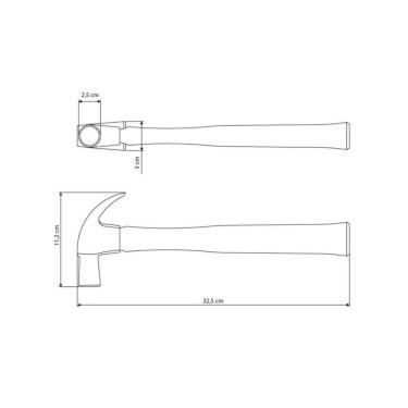 Imagem de Martelo De Unha Jateado - Tramontina 25mm + Chave De Fenda