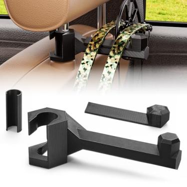 Imagem de Gancho de arco universal para caminhão, suporte de arco para apoio de cabeça, fácil de instalar, ganchos de arco de fixação rápida para armazenamento de caça de veículos e transporte de tiro com arco