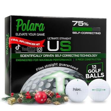 Imagem de Polara Golf Bolas de golfe autocorretivas – sensação suave, antifatia e correção de gancho, excede os limites USGA, padrão de ondulação, bolas de alto desempenho para homens e mulheres – Ultimate