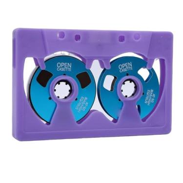 Imagem de GOWENIC Fita Cassete de áudio Em Branco Bobina a Bobina, Polarização Normal Tipo I, 50 Minutos, Fita Cassete de áudio de Metal Dupla Face Com Caixa de Armazenamento para Gravação de