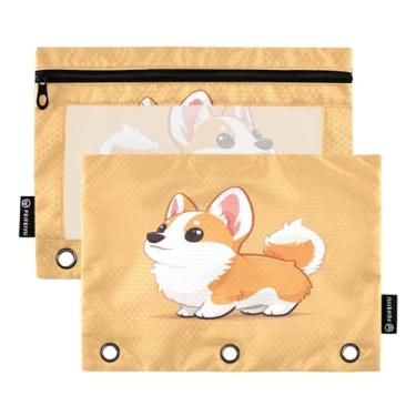 Imagem de Wassud Pastas de fichário com 3 furos, pastas de bolso fofas de desenho animado, pasta organizadora de arquivos para escritório em casa, pacote com 2