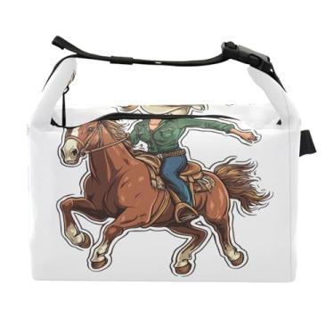 Imagem de STAYTOP Lancheira feminina de competição de cowboy com fivela de alça, lancheira isolada para meninos e meninas, lancheira térmica para trabalho escolar