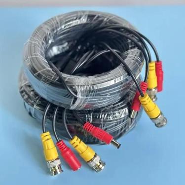 Imagem de Cabo Coaxial BNC+DC 2 Em 1 De 5-30M Para Câmeras CCTV AHD Sistema DVR 
