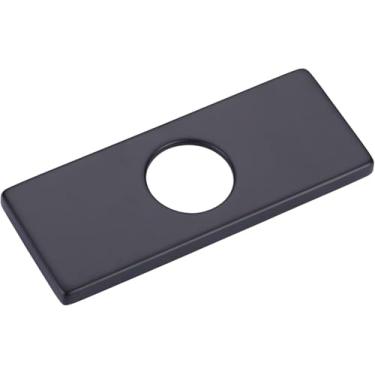 Imagem de Tampa de furo de torneira de pia de 15 cm, escudo de placa de deck para torneira de cozinha - tampa de furo de pia, placas de cobertura de encanamento, placa de deck de 15 cm para torneira de puxar