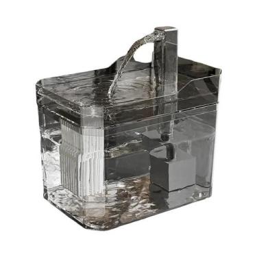 Imagem de Fonte De Água Para Gatos USB Silenciosa De 1,5L Bebedouro Automático F