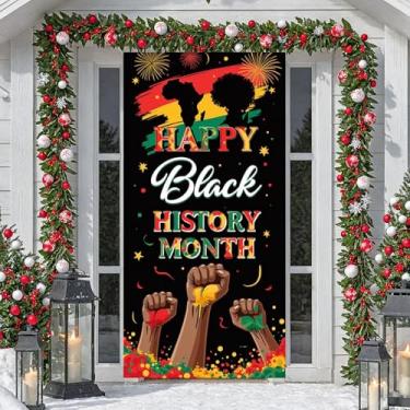 Imagem de Mês da história negra herança afro-americana orgulho negro celebração cultural orgulho cultural cores vibrantes banner afro-americano exibição para decoração de escritório montagem escolar