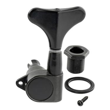 Imagem de Musiclily Pro Single 17:1 cabeça de máquina totalmente selada chave de afinação lateral agudos com botão estilo Y para baixo elétrico, preto