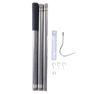 Imagem de aqxreight de Gancho Pull Down de Sótão, Alumínio, Aço Inoxidável, até 53,1 Polegadas, Escada de Sótão, Substituição de Haste de Extensão para Cordas