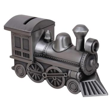 Imagem de Cofrinho cofrinho infantil retrô cofrinho trem de metal cofrinho moeda cofrinho decoração presente infantil cofrinho decoração de casa