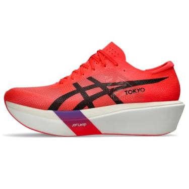 Imagem de ASICS Tênis de corrida unissex METASPEED Sky Tokyo, Vermelho claro/preto, 12 Women/10.5 Men