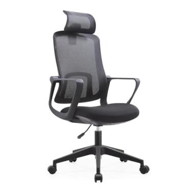 Imagem de Cadeira de Escritório Ergonômica Profissional com Encosto de Cabeça 2D e Assento de Alta Densidade LM156A