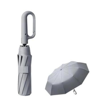 Imagem de Guarda-chuva Dobrável Automático Masculino Com Proteção UV E Resistent