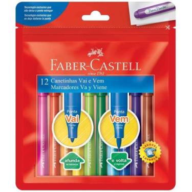 Imagem de Caneta hidr 12 cores vai e vem - faber-castell
