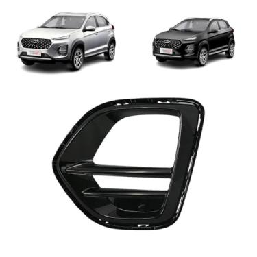 Imagem de MOLDURA FAROL DE MILHA TIGGO 3X PRO 2021 A 2023 TURBO PLUS LADO ESQUERDO (BLACK PIANO)