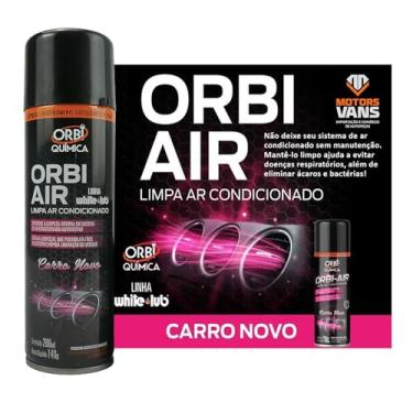 Imagem de SPRAY HIGIENIZADOR DE AR CONDICIONADO AUTOMOTIVO ORBI AIR GRANADA 200ML