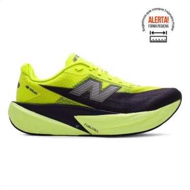 Imagem de Tenis New Balance Fuelcell Rebel V5 Masculino, 41, Verde, Preto