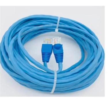 Imagem de Cabo fio internet rede 10 metros azul CAT5E RJ45 - ULTRA/INFINITY