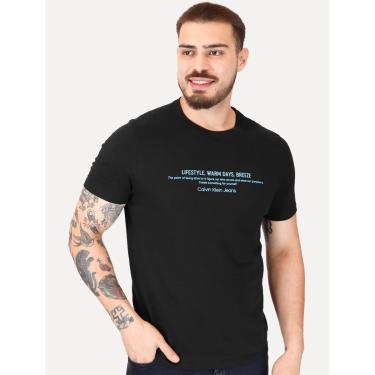 Imagem de Camiseta Calvin Klein Jeans Masculina Warm Days Preta-Masculino