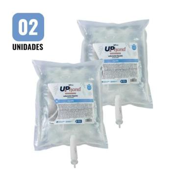 Imagem de Kit 2 Sabonetes Líquidos Glicerinados 800ml - Fragrância Algodão com V