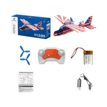 Imagem de Avião RC 800 801 802 9IMOD Glider 2 Canais MPP Espuma Smart Gyro 2.4GH