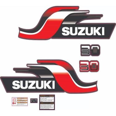Imagem de Kit Adesivos SPTS compatível Suzuki 30HP Motor Popa