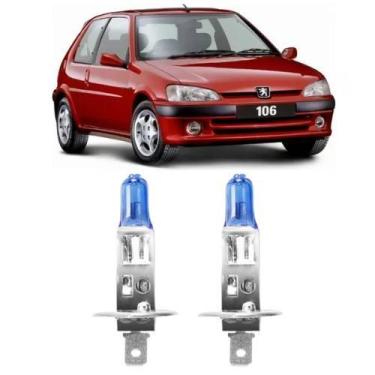 Imagem de Lampadas super branca farol milha peugeot 106 todos h1 - VELOX TIGER S