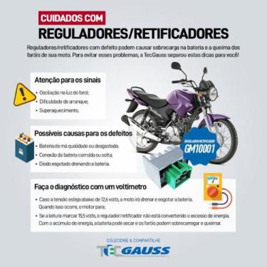 Imagem de Regulador retificador Honda Cg 125I Fan 2016 a 2018 GAUSS