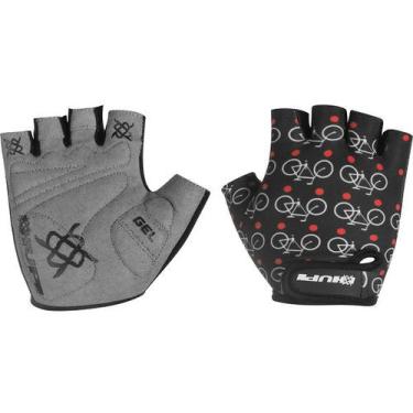 Imagem de Luva Ciclismo Bike Masculino Feminino Dedo Curto Hupi, Love bike preto