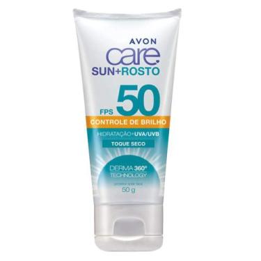 Imagem de Protetor Solar Avon Care Rosto Controle De Brilho FPS 50 - 50g - Cuida