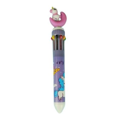 Imagem de Caneta Esferográfica Escolar Multicor 0.7mm Personages Fofo - IMPORTAD