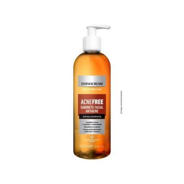 Imagem de Sabonete líquido, pele oleosa a acneica acne free 500ml dermacreama - 