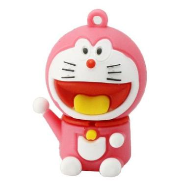 Imagem de Pen Drive 8GB Doraemon Gato Cósmico Rosa Anime - Memória USB Criativa 