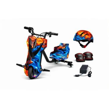 Imagem de Triciclo Eletrico Drift Firewater 3 Velocidades 36v Infantil Zippy
