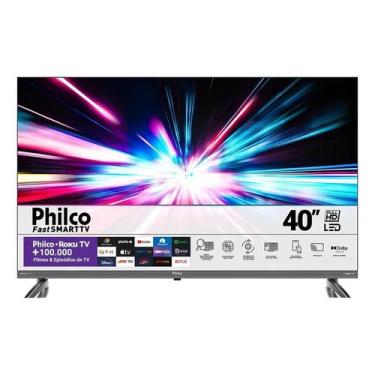 Imagem de Smart Tv 40'' Ptv40e3ersgb Full Hd Led Hdmi Roku Tv Philco, 40"
