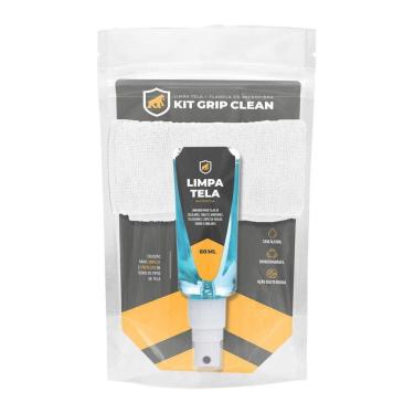 Imagem de Kit Limpa Telas Bactericida + Flanela - Grip Clean - Gshield