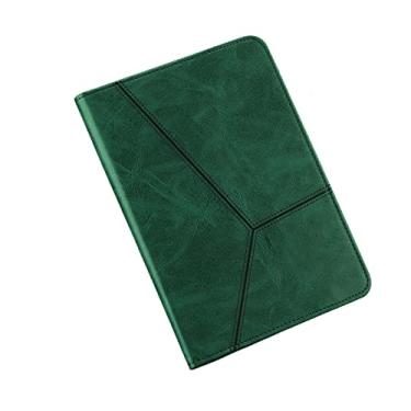 Imagem de ZiEuooo Capa protetora de couro para tablet Samsung Galaxy A6 A 10.1 A7 LITE A 8.0 A8 S2 S6 Lite S7 FE Plus S8 (A6 10.1 2016 T580, verde)