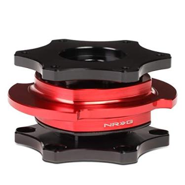 Imagem de DNA MOTORING Adaptador de liberação rápida para volante NRG-SRK-R200BK-RD SRK-R200BK-RD SFI 42.1/6 parafusos, liberação rápida preta/anel vermelho