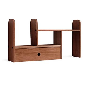 Imagem de KIZQYN Estante pequena estante moderna malista rack de armazenamento doméstico simples prateleira de mesa estante de armazenamento estante de livros (cor: b)