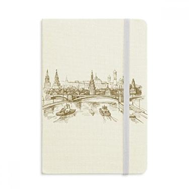 Imagem de Caderno de anotações com capa dura de tecido oficial River Bridge Landmark, Diário