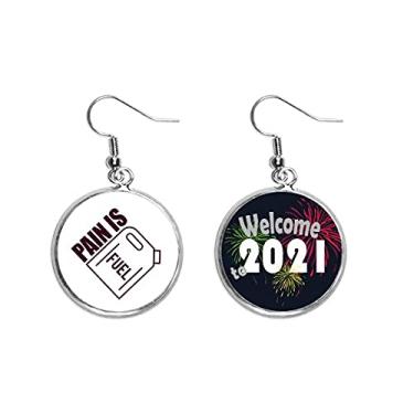 Imagem de Pingentes de orelha com pintura de tinta da cidade de Shenzhen, joia 2021 Blessing