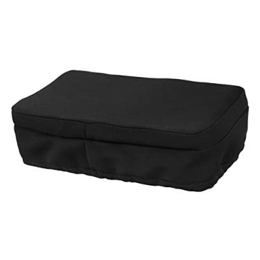 Imagem de Milageto Almofada de joelheira de espuma viscoelástica preta acolchoada macia joelheira se encaixa na maioria dos caminhantes substituição lavável da capa