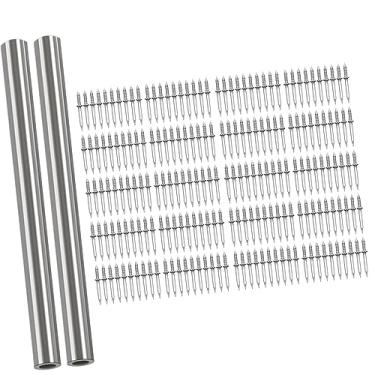 Imagem de Generic Cabeça dupla linha de contorno prego sem costura, cadeiras, artesanato diy com ferramenta de manga específica para unhas, unhas de cimento, parafusos, 200 peças