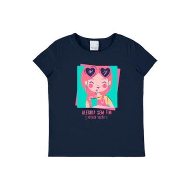 Imagem de Camiseta Infantil Menina Malwee New T-Shirt Estampada 101547 - Malwee