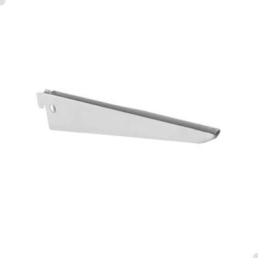 Imagem de Suporte Duplo De Prateleira Encaixe Para Trilho Cremalheira Rasgo Duplo - ÁGUIA SPV (17cm, BRANCO)