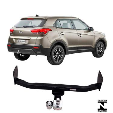 Imagem de Engate Reboque Rabicho Fixo Hyundai Creta 2017 a 2022 600Kg